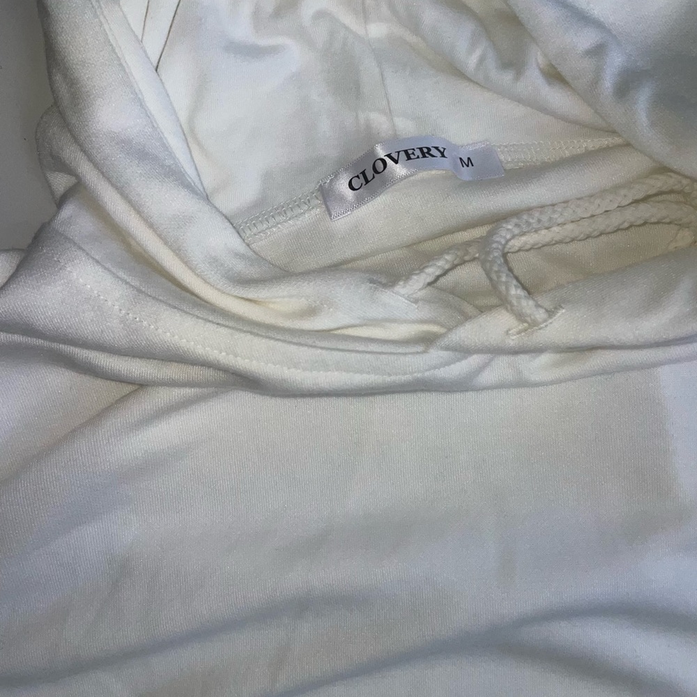 Simple white hoodie